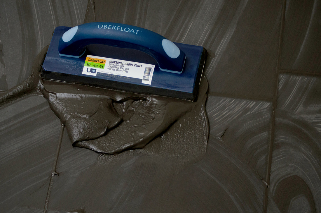 uberfloat grout float in use